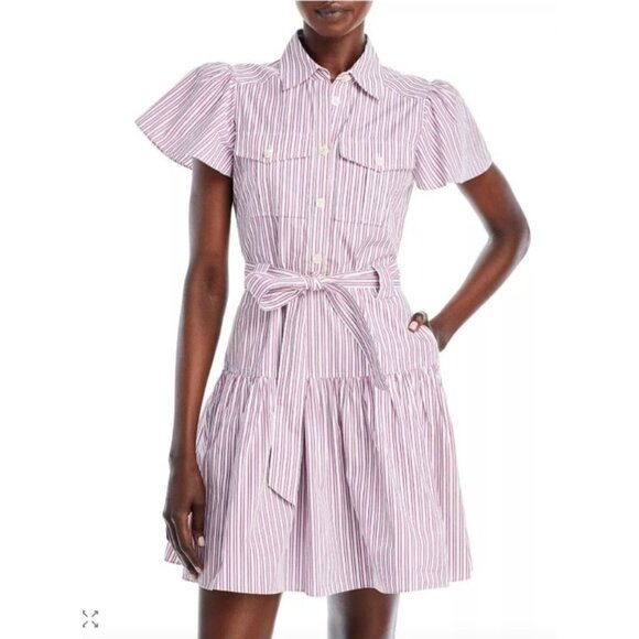 Derek Lam 10 Crosby Pei Cotton Utility Shirtdress Size 0 - Picture 1 of 6